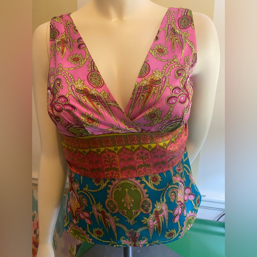 Alex & Trixie sleeveless silk top